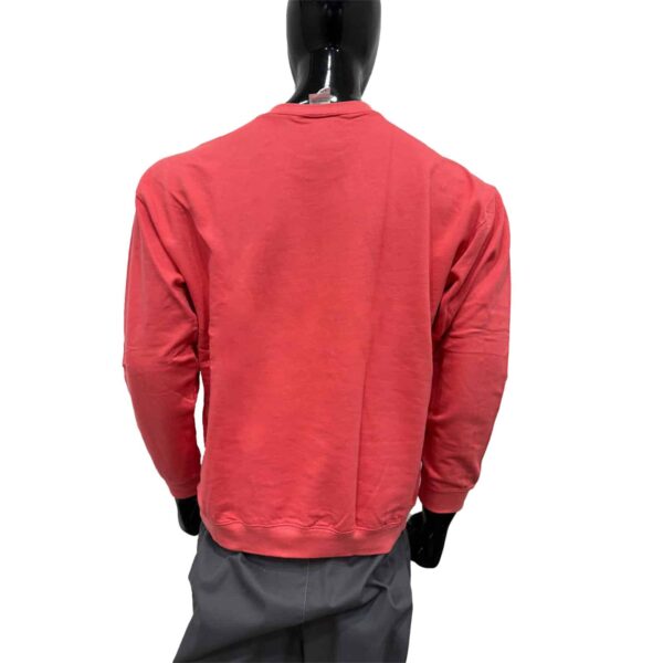 Men's Premium Cotton Blend Sweatshirt Casual Coral Color Round Neck Pullover with Long Sleeves Machine Washable - Image 3